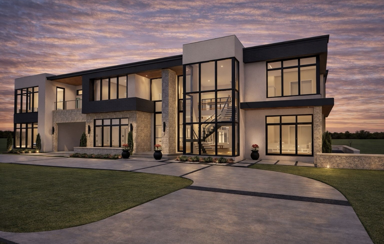 Contemporary custom home